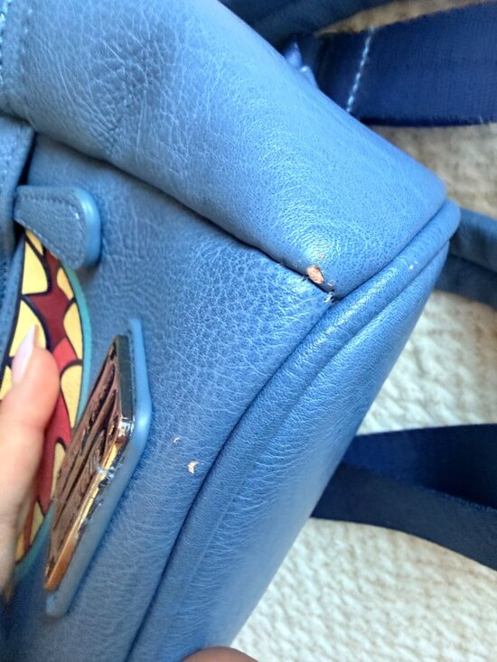 Disney Parks Loungefly Stitch Mini Backpack | Blue | Used